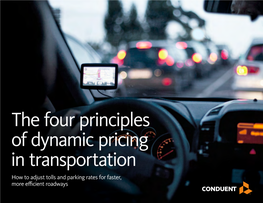 The Four Principles of Dynamic Pricing in Transportation
