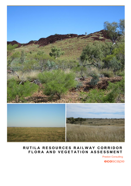 Rutila Resources Railway Corridor Flora and Vegetation Assessment