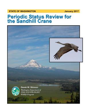 Periodic Status Review for the Sandhill Crane