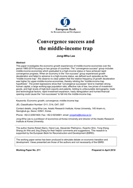 Convergence Success and the Middle-Income Trap