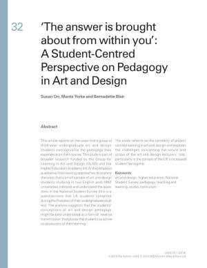 A Studentcentred Perspective on Pedagogy In