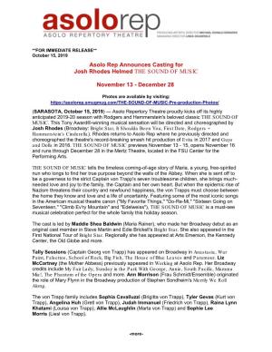 Press Release the Sound of Music.Pdf