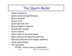 The Quark Model
