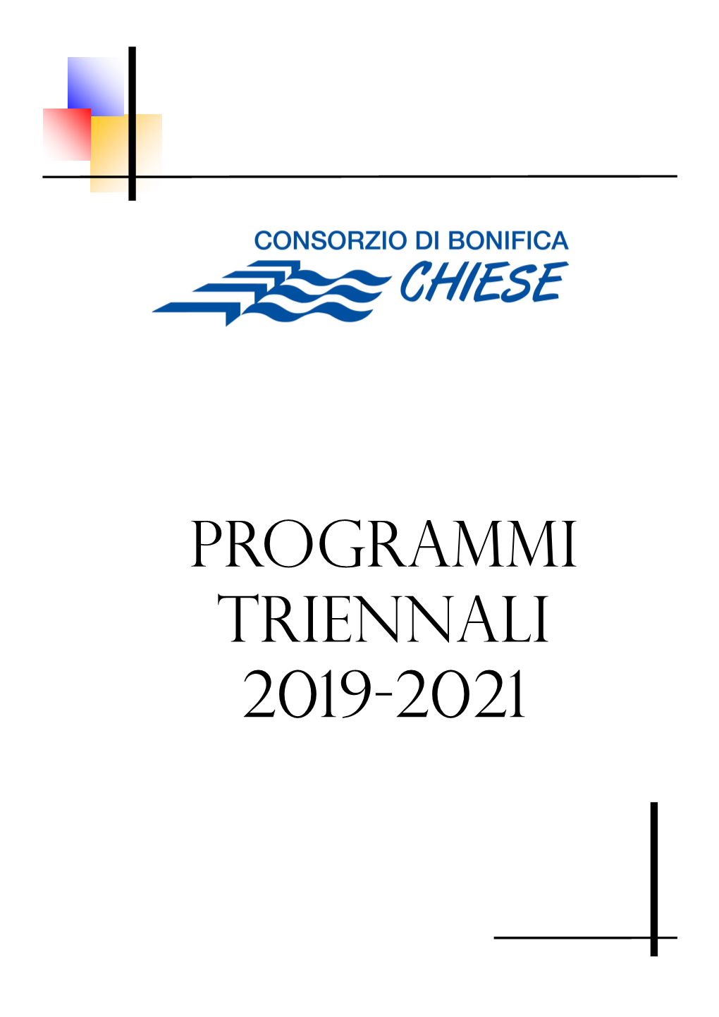 Programmi Triennali 2019-2021