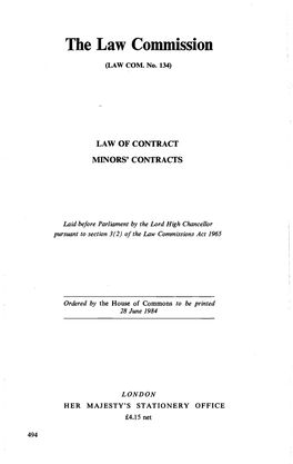 The Law Commission (LAW COM