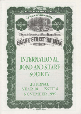 International Bond & Share Society Journal (November 1995)
