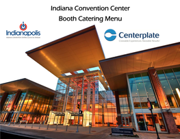 Indiana Convention Center Booth Catering Menu