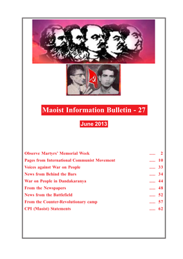 CPI(Maoist) Information Bulletin-27