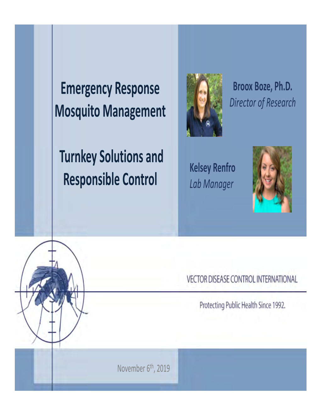 Mosquito Management: Turnkey Solutions and Responsible Control