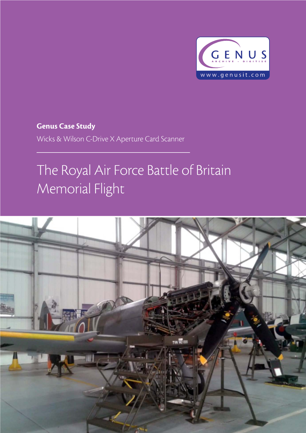 The Royal Air Force Battle of Britain Memorial Flight Spitfires, Lancasters and an Aperture Card Scanner