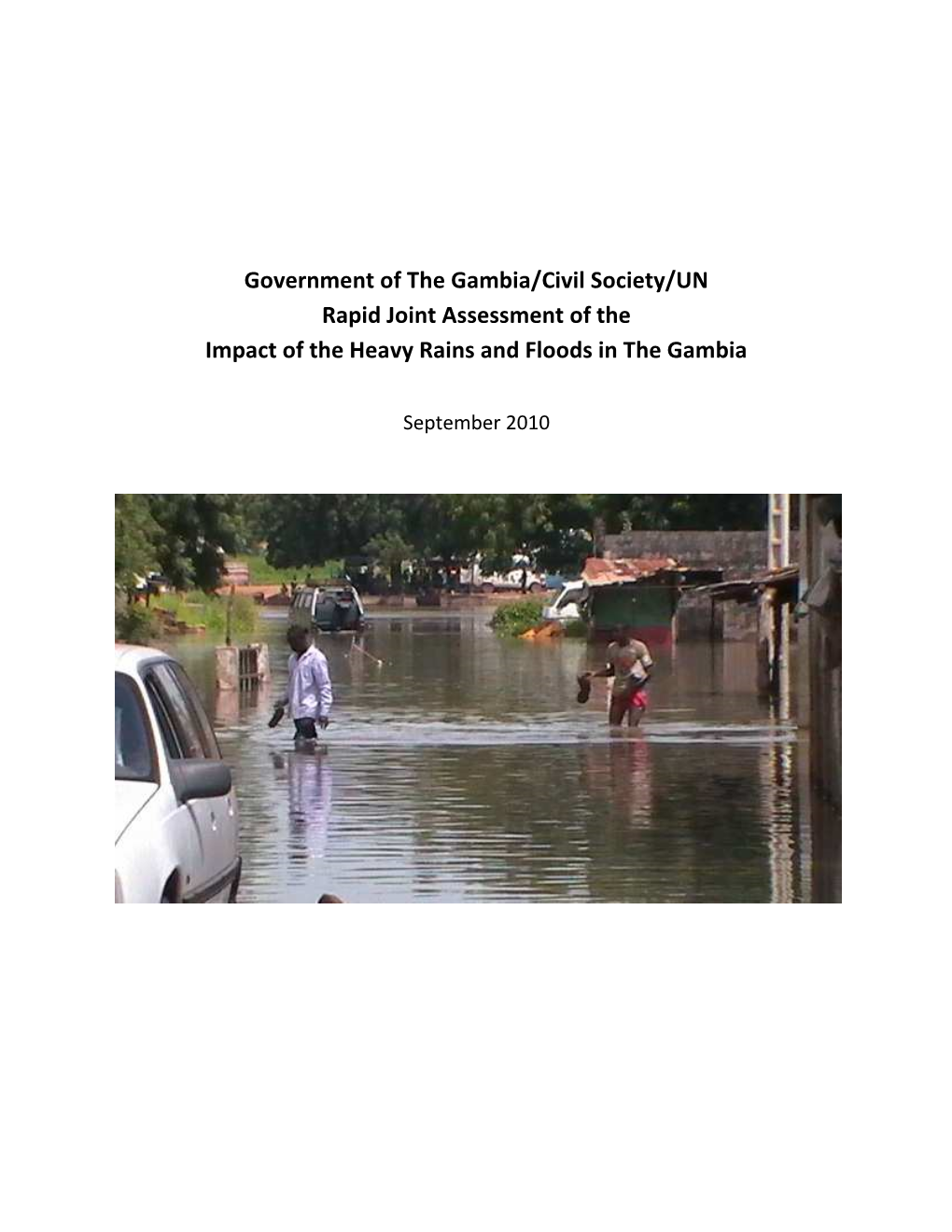 Gambia/Civil Society/UN Rapid Joint Assessment of the Impact of the Heavy Rains and Floods in the Gambia