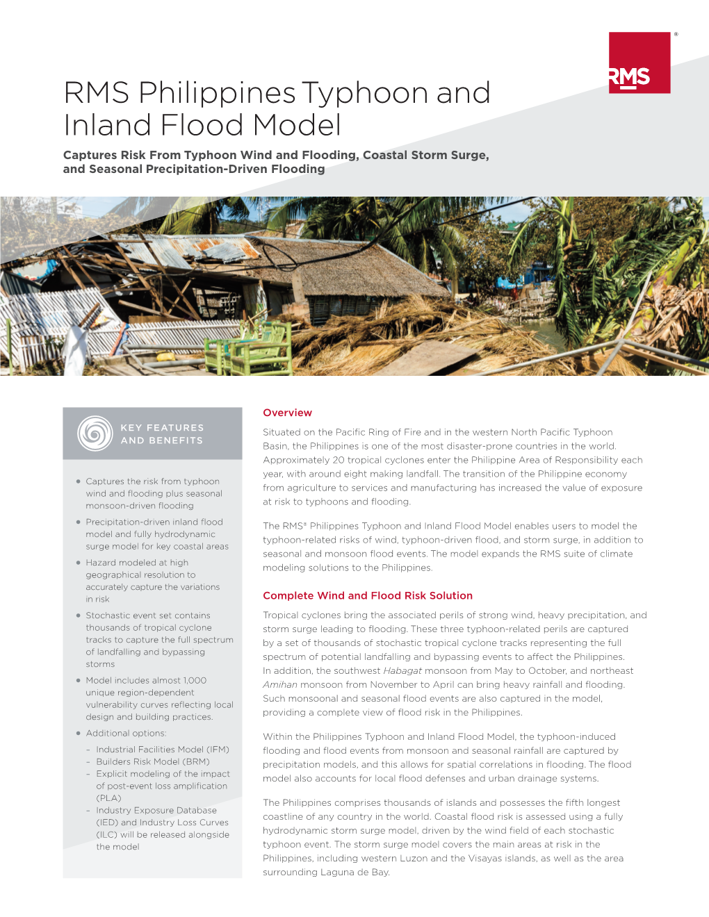 RMS Philippines Typhoon and Inland Flood Model Captures Risk from Typhoon Wind and Flooding, Coastal Storm Surge, and Seasonal Precipitation-Driven Flooding