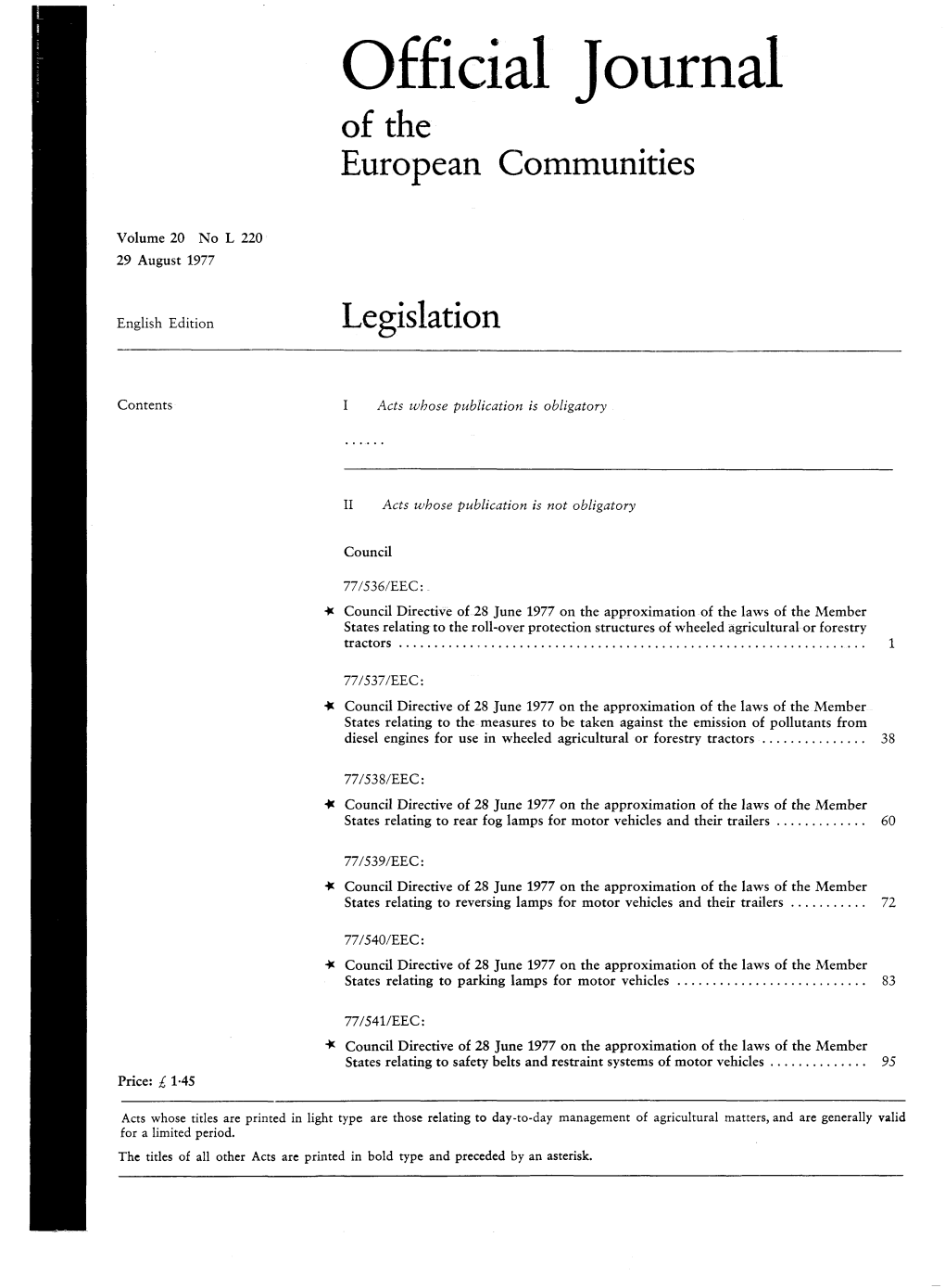 Official Journal of the European Communities