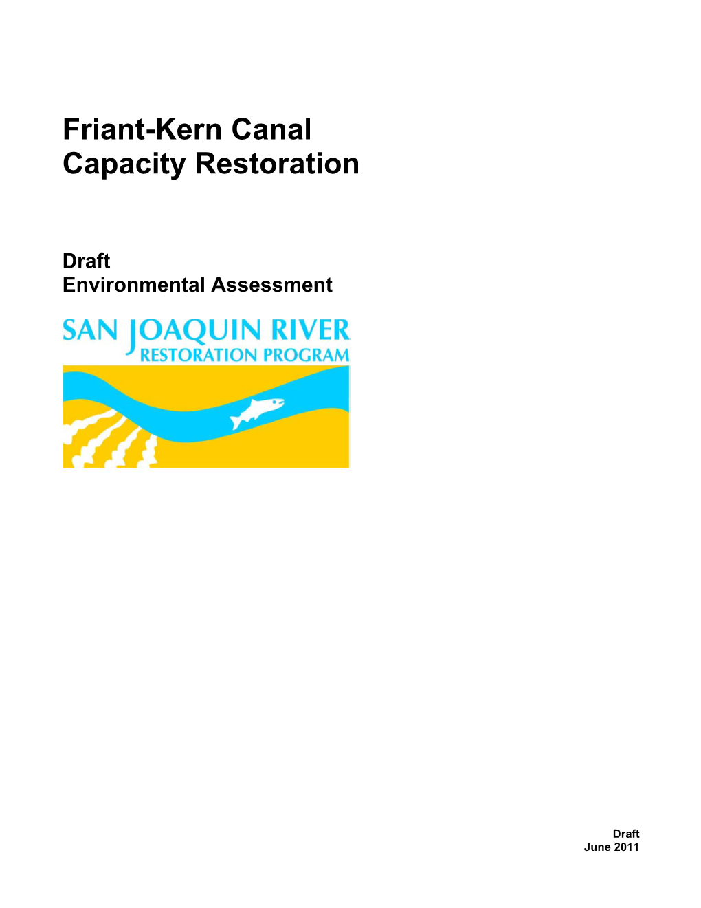 Friant-Kern Canal Capacity Restoration