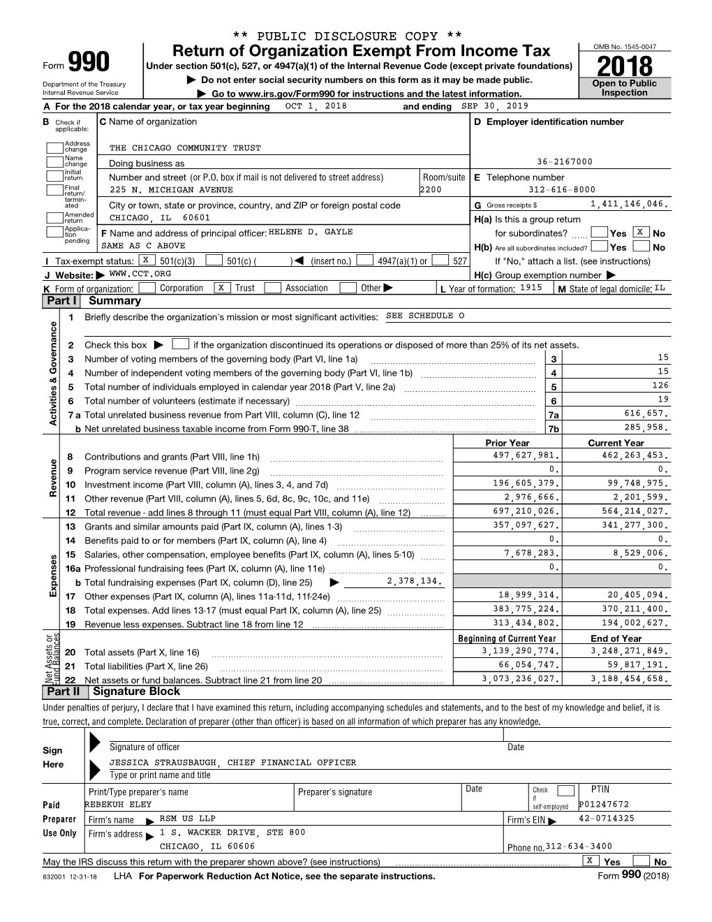 Return of Organization Exempt from Income Tax OMB No