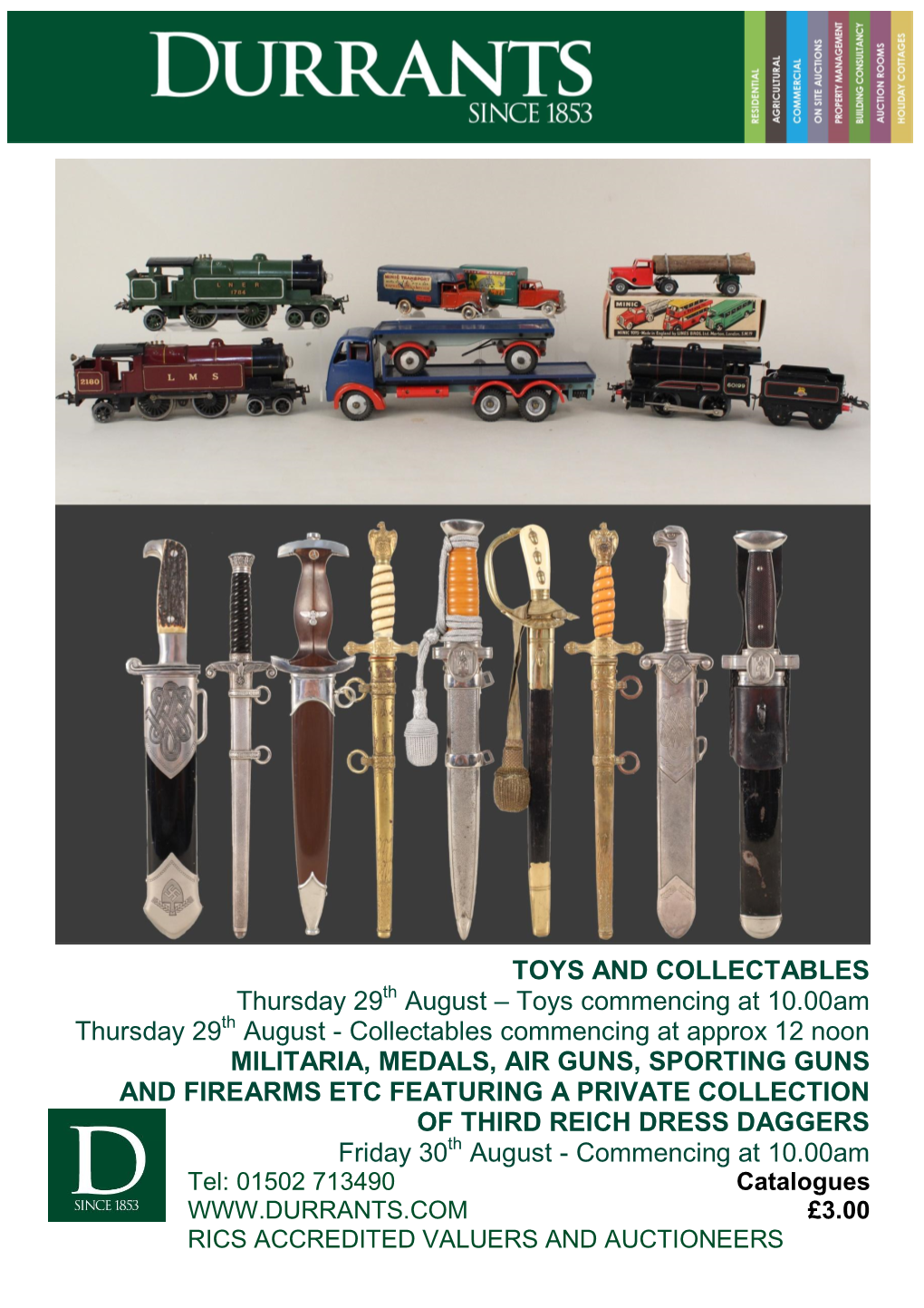 TOYS and COLLECTABLES Thursday 29