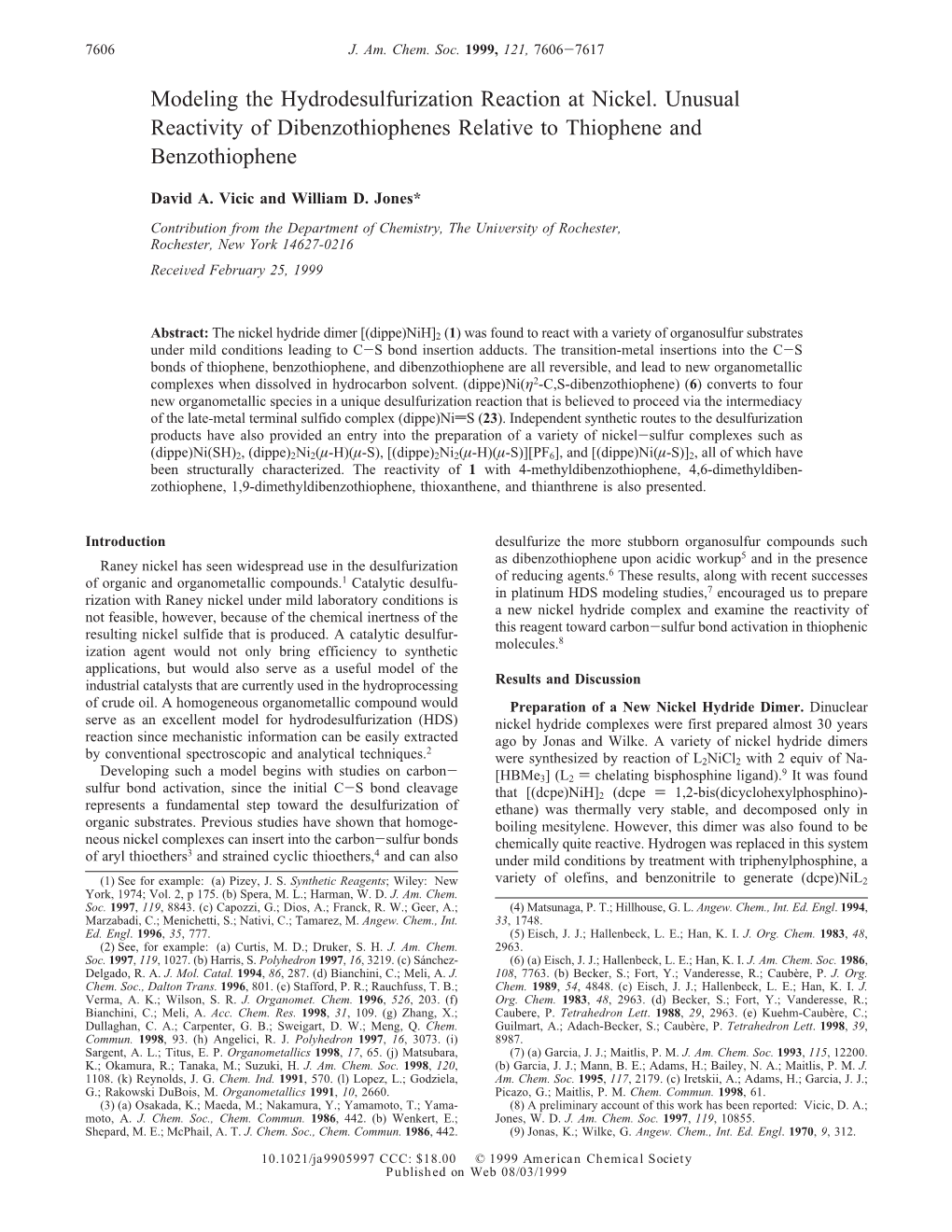 Modeling the Hydrodesulfurization Reaction at Nickel. Unusual Reactivity of Dibenzothiophenes Relative to Thiophene and Benzothiophene