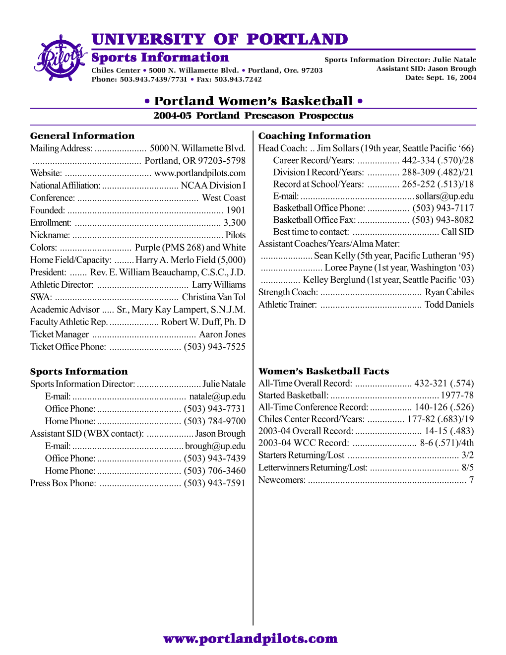 WBX Preseason Prospectus