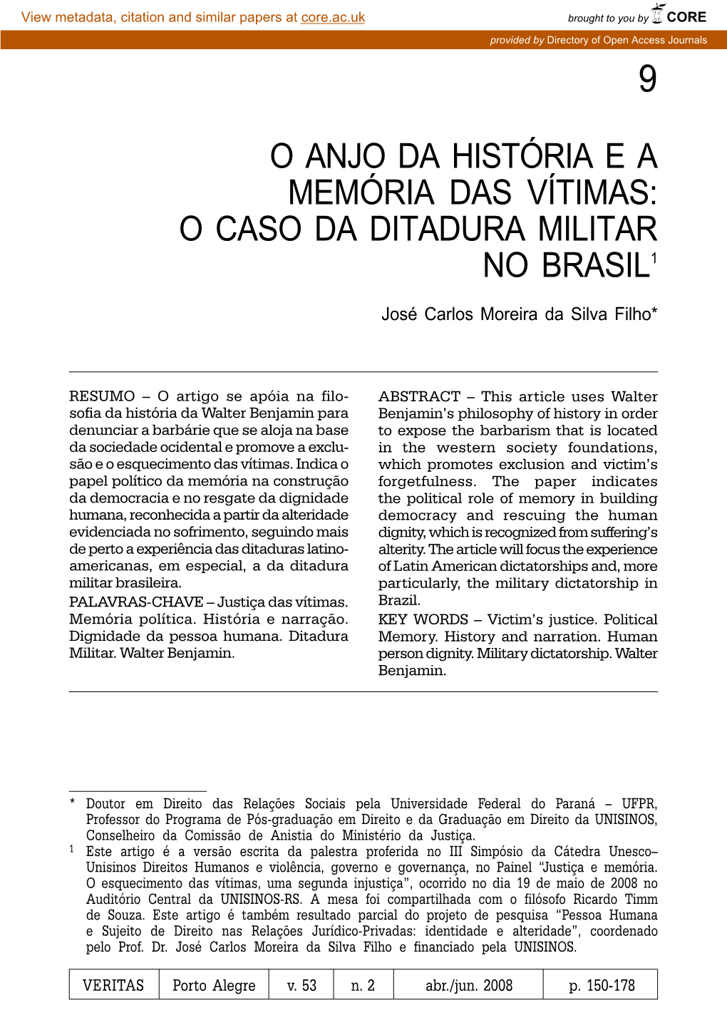 O Caso Da Ditadura Militar No Brasil1