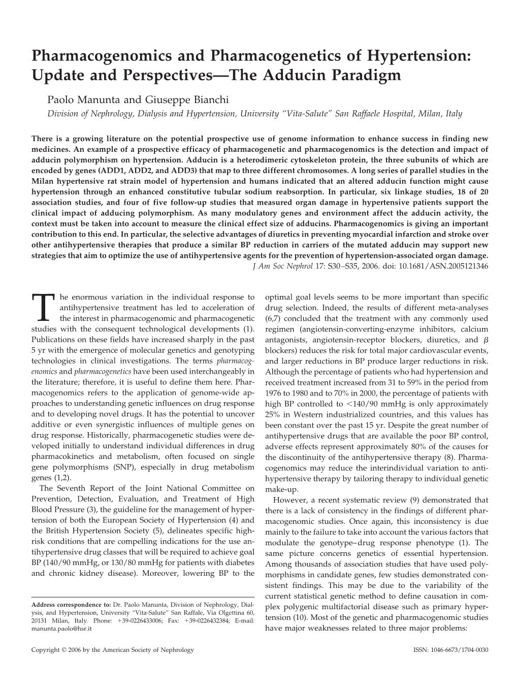 Pharmacogenomics and Pharmacogenetics of Hypertension: Update and Perspectives—The Adducin Paradigm