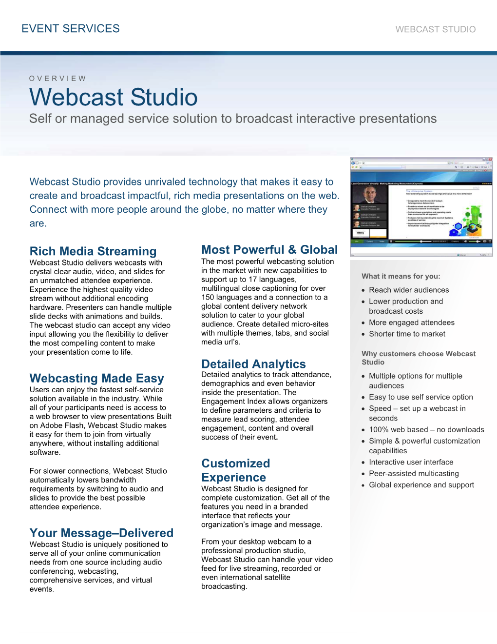 Webcast Studio