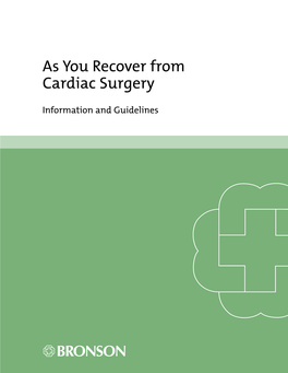 As You Recover from Cardiac Surgery