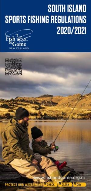 South Island Fishing Regulations for 2020