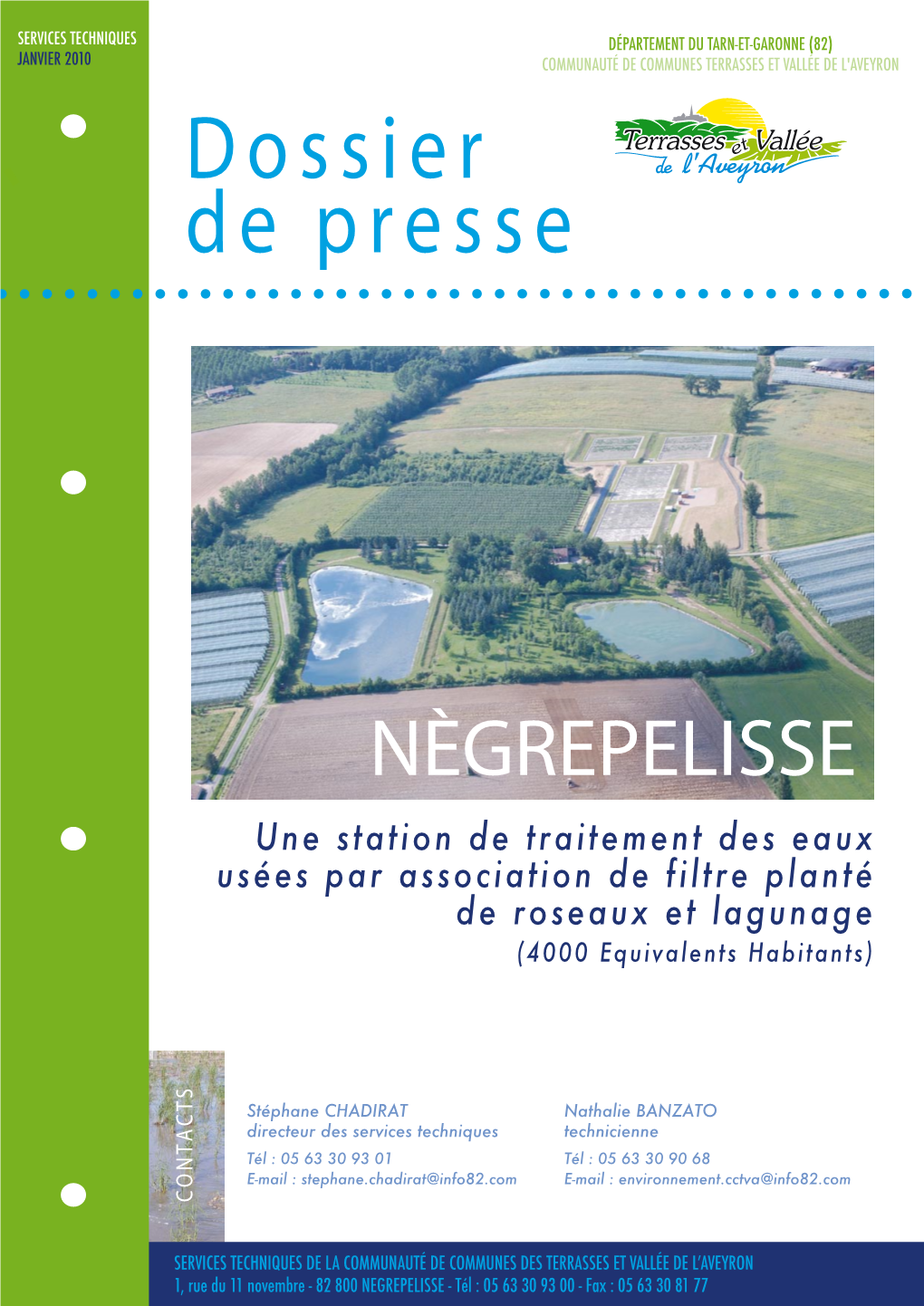 Dossier De Presse De La Station D'épuration De Nègrepelisse