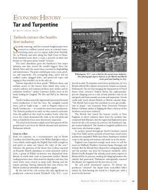 Tar and Turpentine