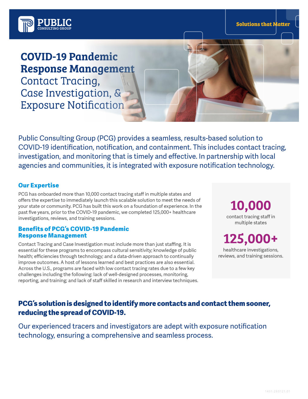 COVID-19 Pandemic Response Management Contact Tracing, Case Investigation, & Exposure Notification