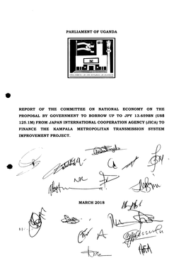 Report of the Committee on National Economy on the Finance the I(Ampala Metropolitan Transmission System 11