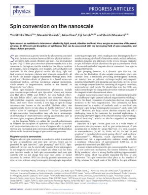 Spin Conversion on the Nanoscale