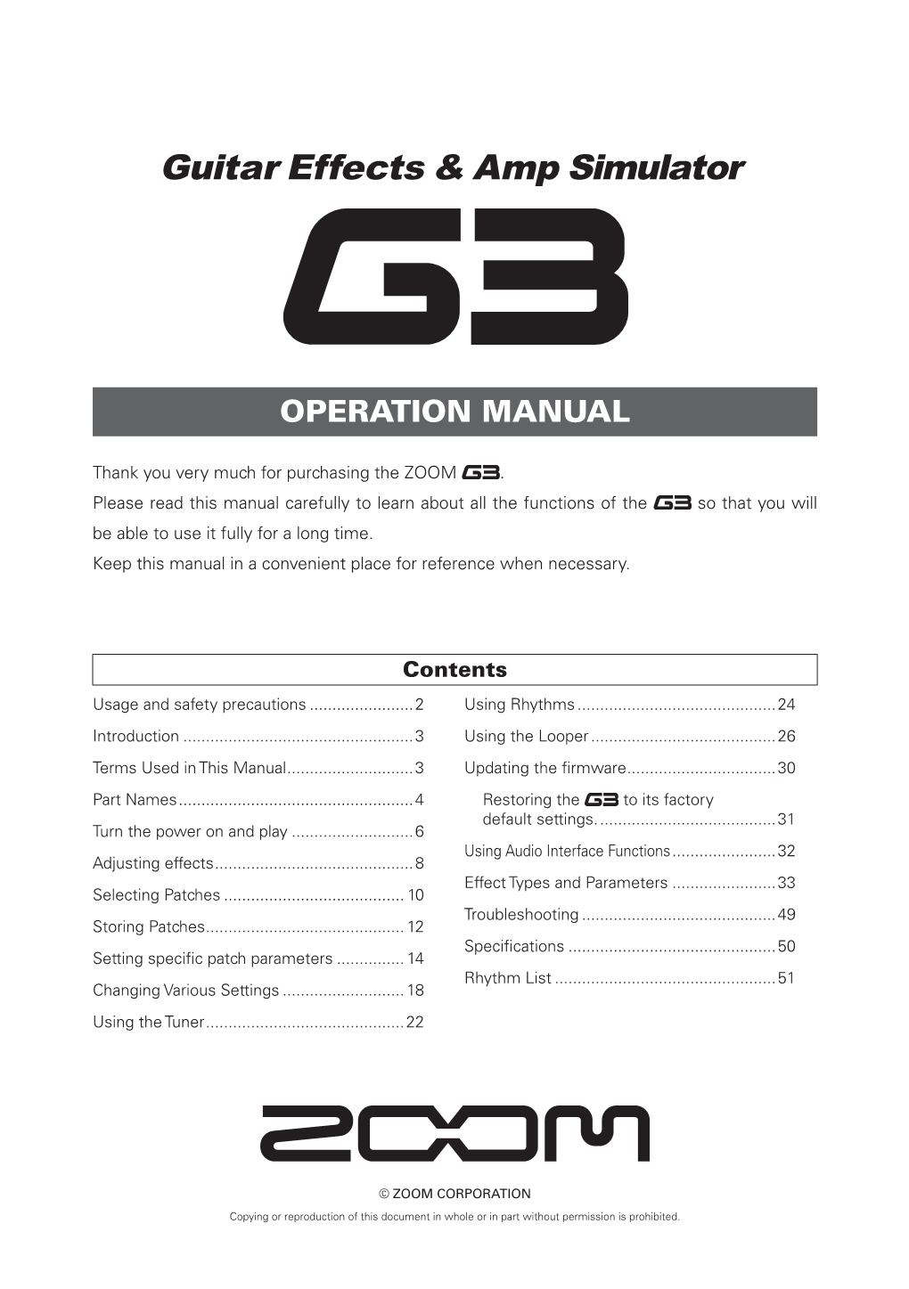 G3 Operation Manual (17 MB Pdf)