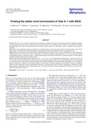Probing the Stellar Wind Environment of Vela X–1 with MAXI