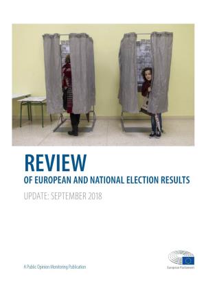 Of European and National Election Results Update: September 2018
