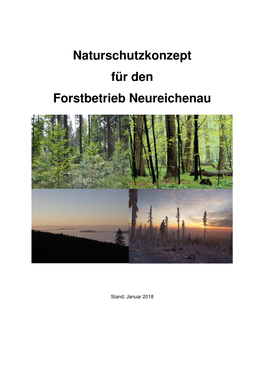 Naturschutzkonzept Für Den Forstbetrieb Neureichenau
