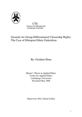 CTE Grounds for Group-Differentiated Citizenship Rights