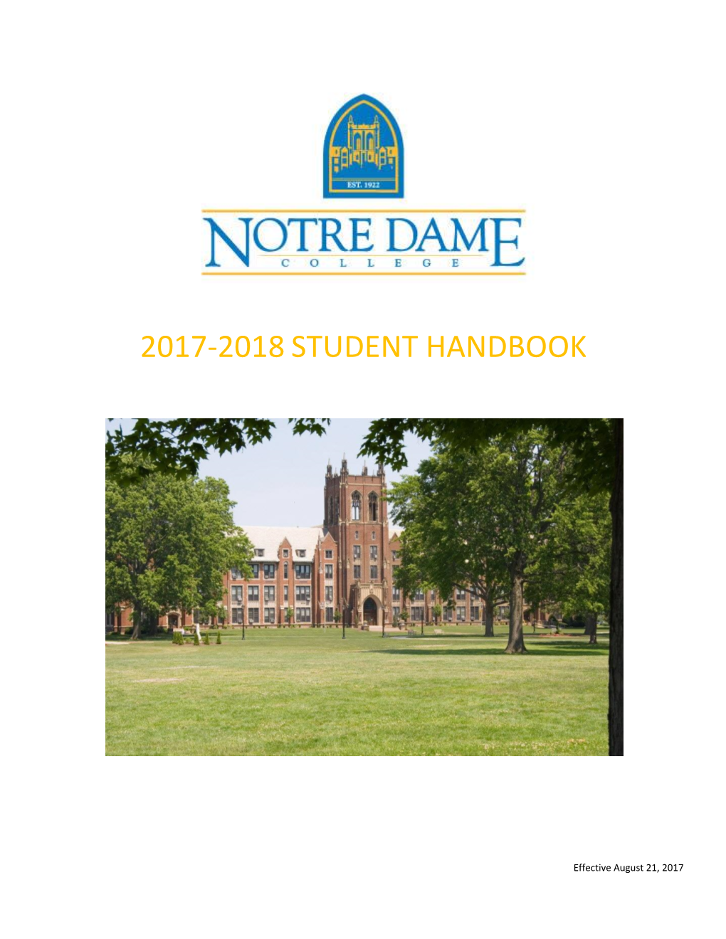 2017-2018 Student Handbook