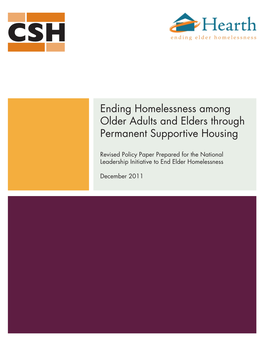 Ending Homelessness Among Older Adults and Elders Through Permanent Supportive Housing