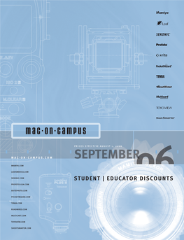 Student | Educator Discounts September