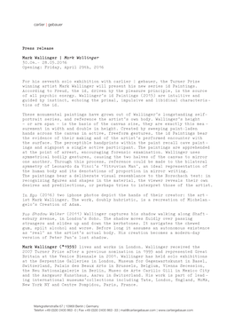 Carlier | Gebauer Press Release Mark Wallinger