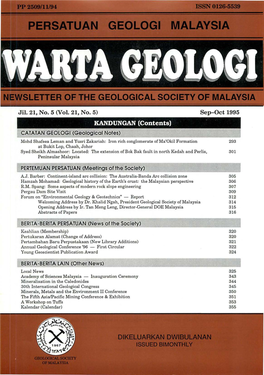 Environmental Geology & Geotechnics" - Report 312 Welcoming Address by Dr