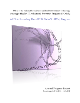2012 Annual Progress Report