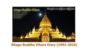 Sitagu Buddha Vihara Diary 2016.Pdf