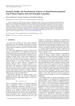 Energetic Stability and Thermoelectric Property of Alkali-Metal-Encapsulated Type-I Silicon-Clathrate from First-Principles Calculation