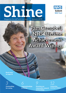 Pam Campbell – NHS Lifetime Achievement Award Winner