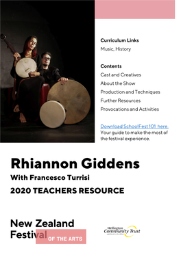 Rhiannon Giddens with Francesco Turrisi Teacher Resource