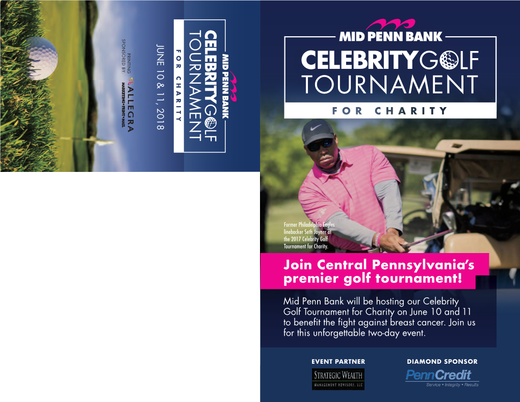 Join Central Pennsylvania's Premier Golf Tournament!
