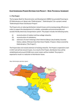 Elektrokrajina Power Distribution Project - Non-Technical Summary