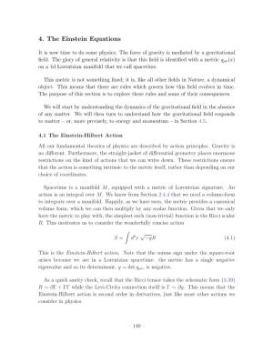 4. the Einstein Equations